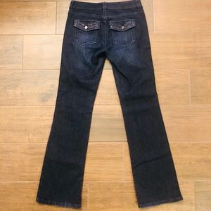 WHBM Bling Blanc Bootcut Jeans Sz 2S